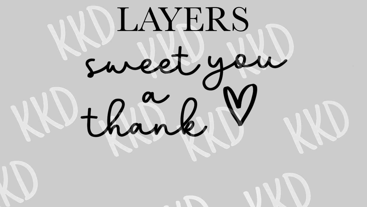 A Sweet Thank You - Digital Files