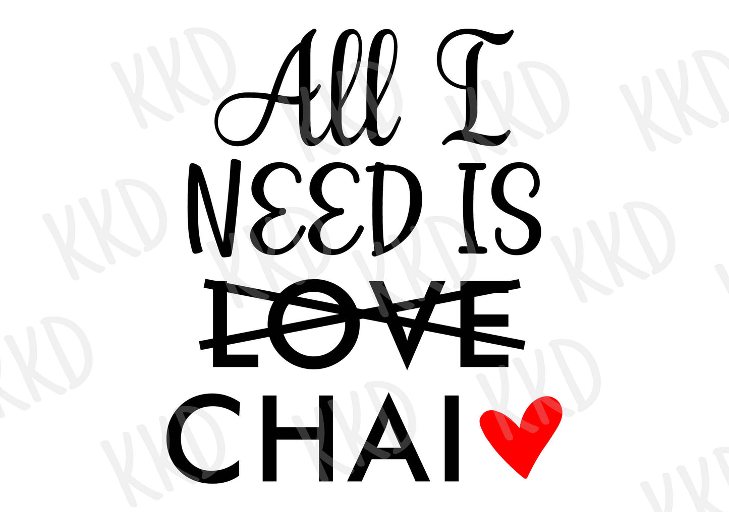 All I Need is Chai - Digital Files