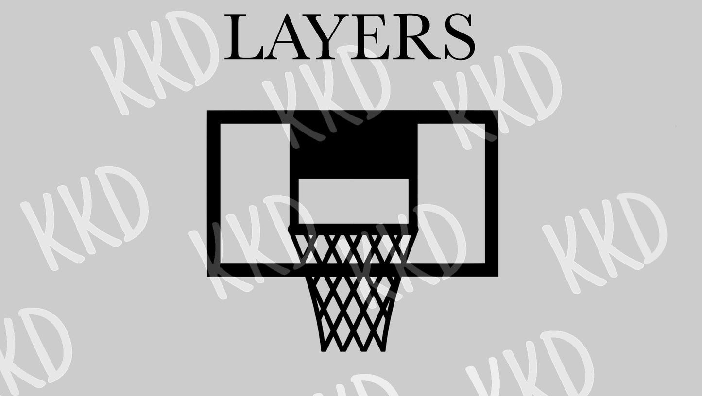 Basketball Net Clipart - Digital Files