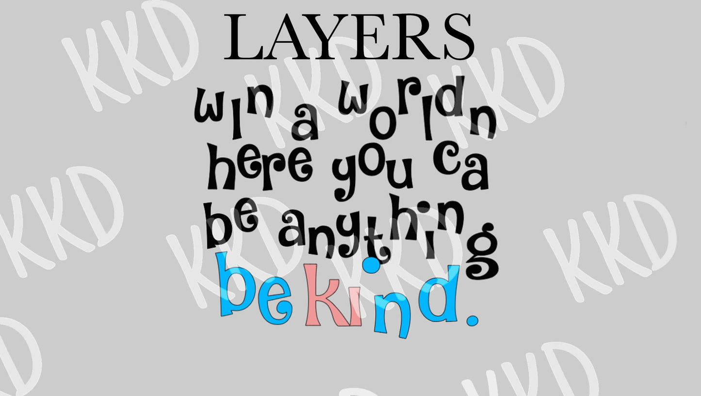 Be Kind Quote - Digital Files