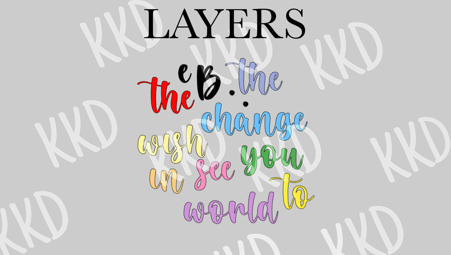 Be The Change - Digital Files