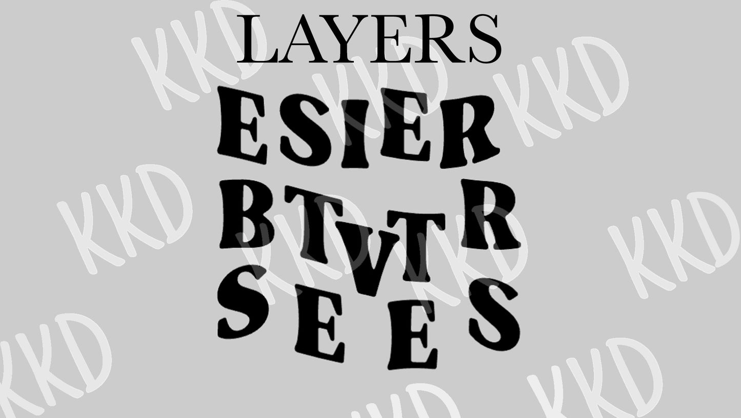 Best Sister Ever (Wavy Font) - Digital Files