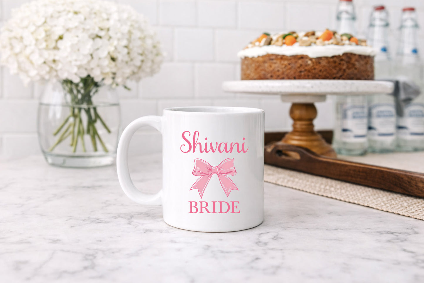 Coquette Bow Bride Mug