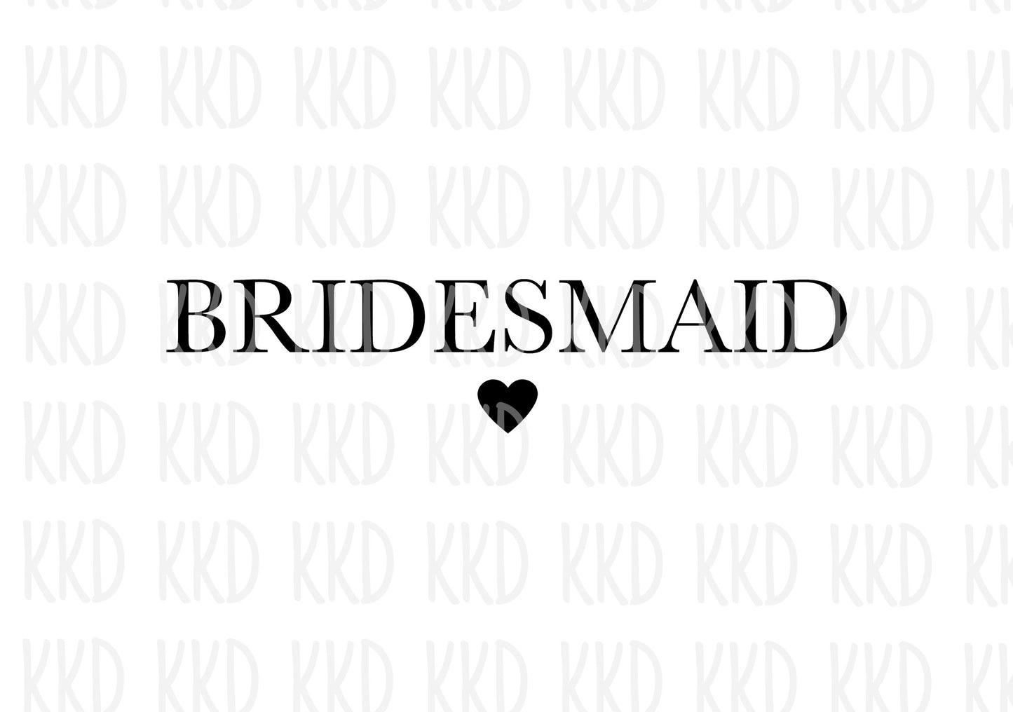 Bridesmaid (5) - Digital Files
