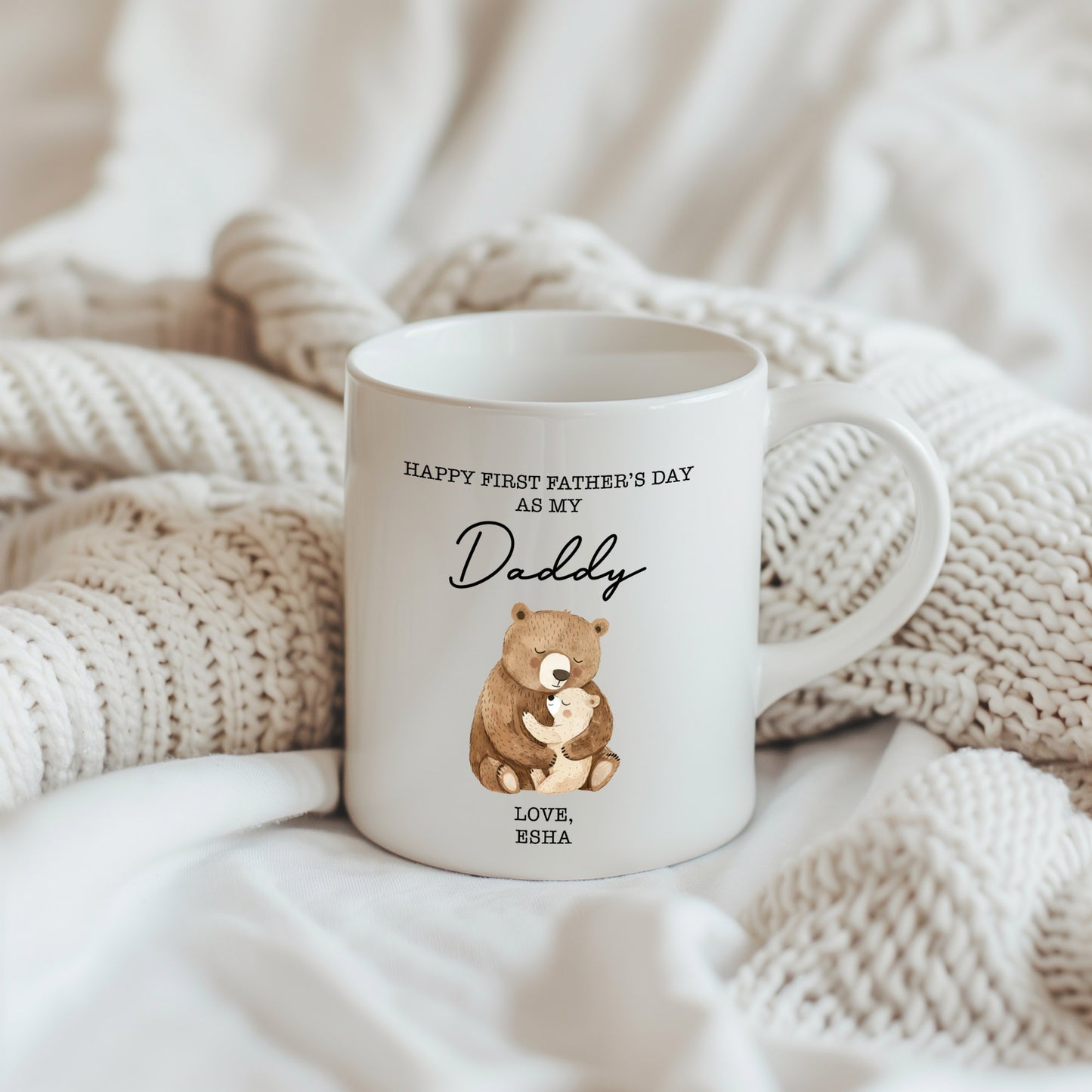Happy First Father's Day As My (Title) Mug
