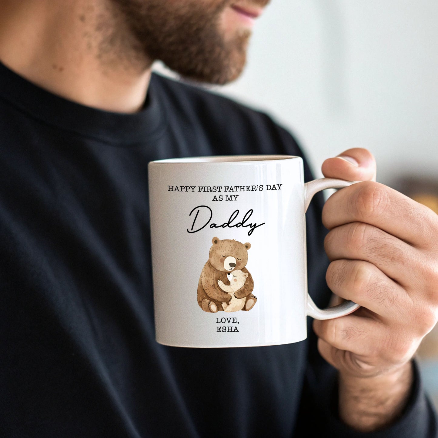Happy First Father's Day As My (Title) Mug