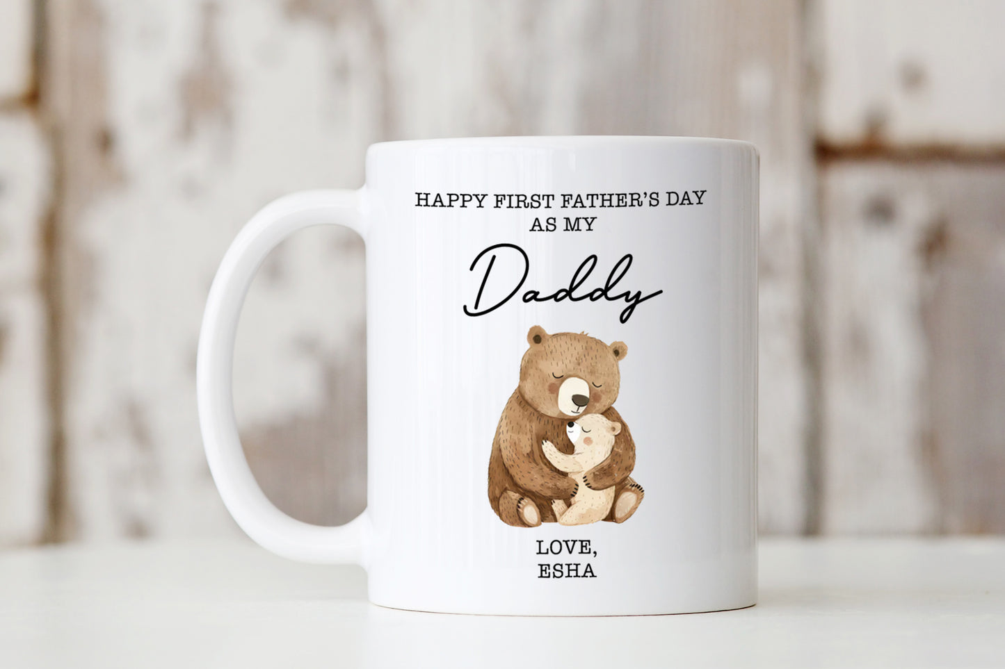 Happy First Father's Day As My (Title) Mug