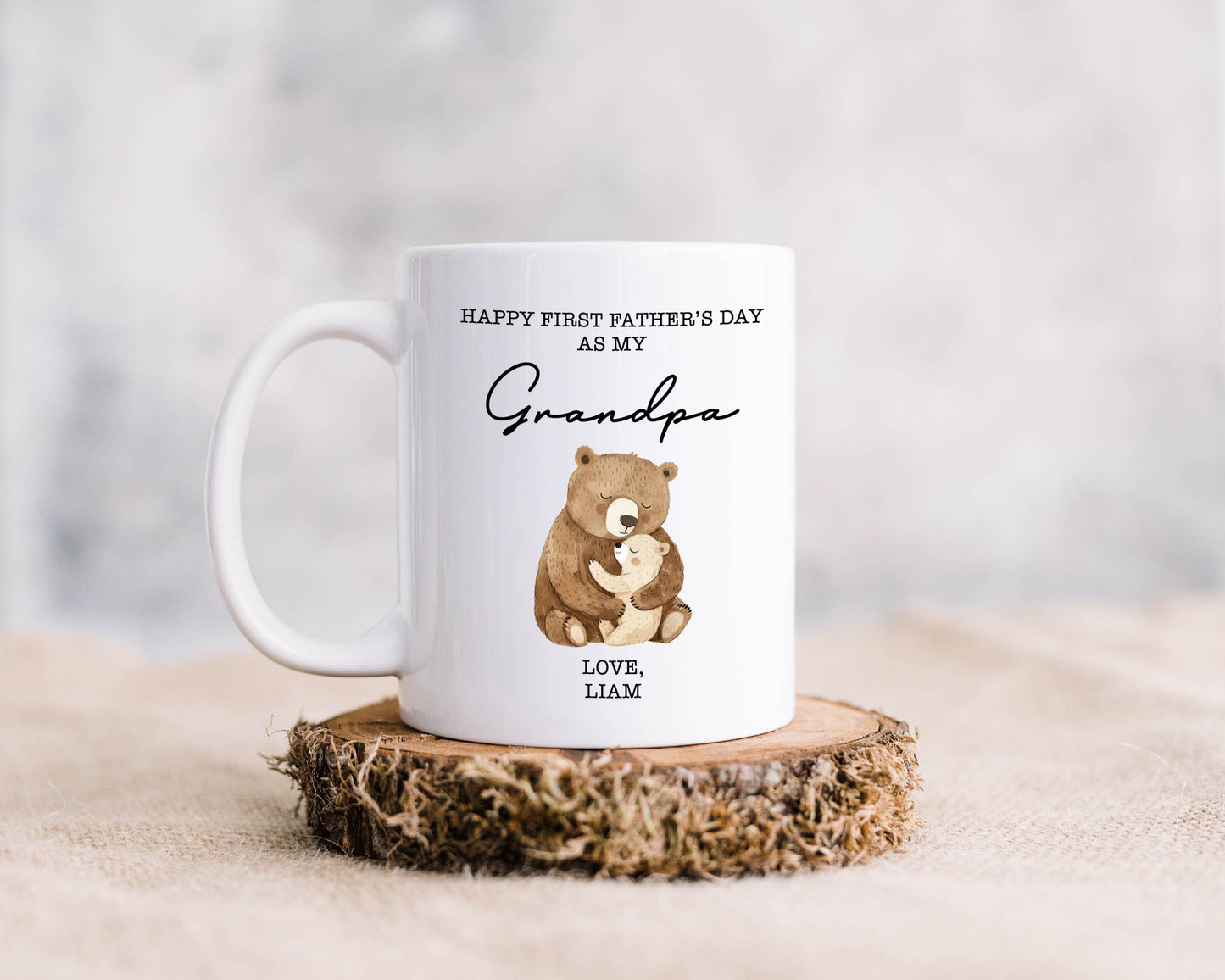 Happy First Father's Day As My (Title) Mug