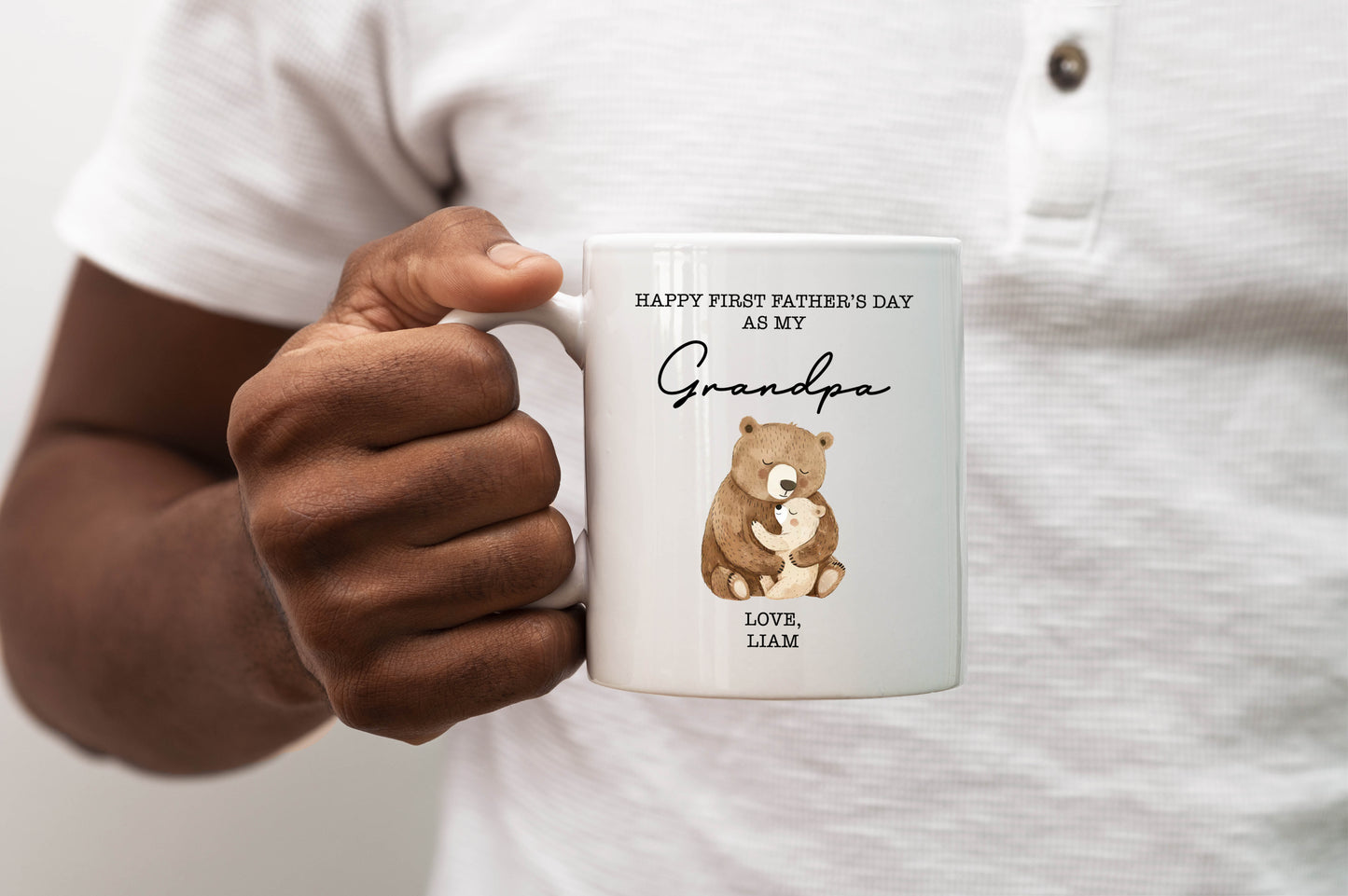 Happy First Father's Day As My (Title) Mug