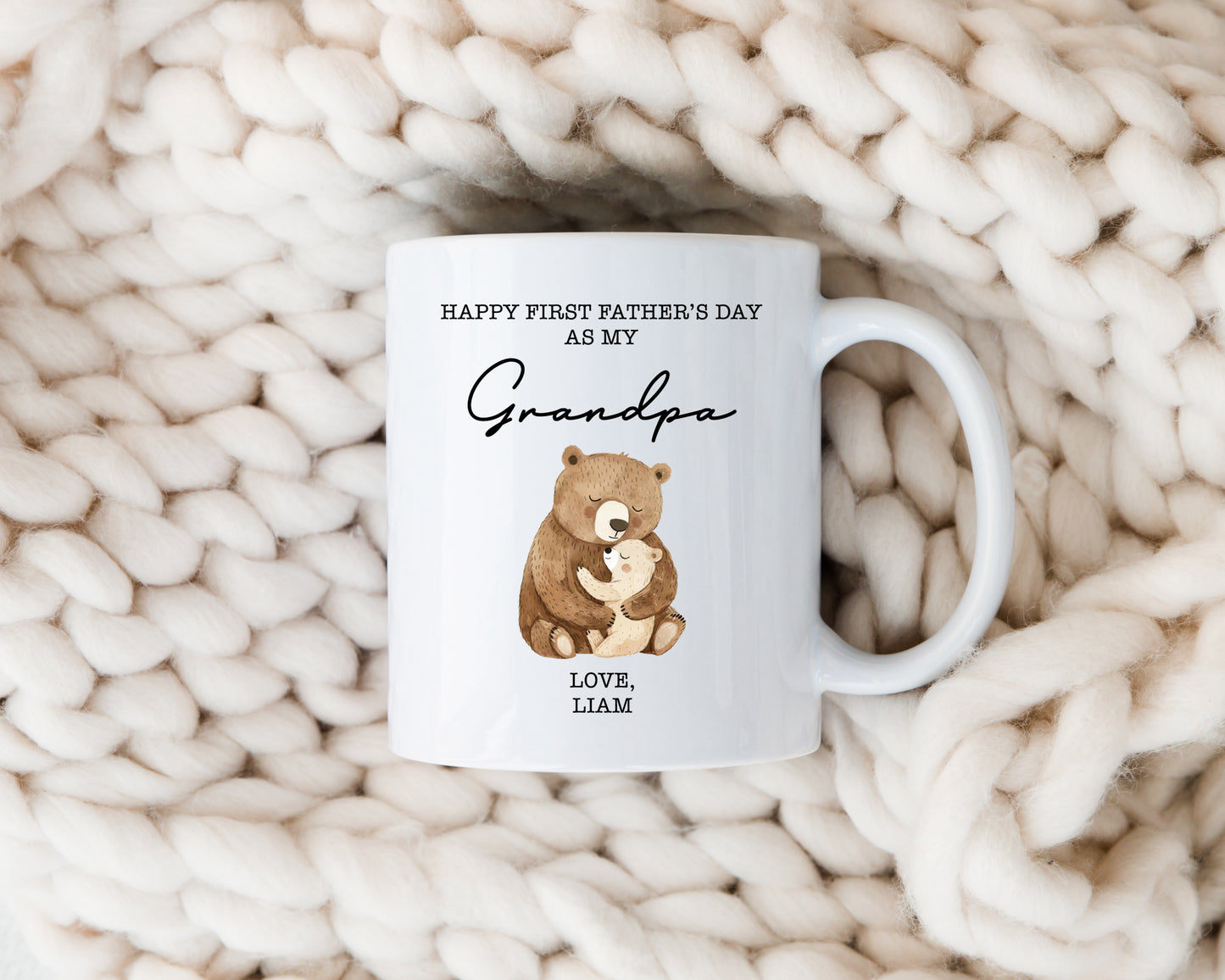 Happy First Father's Day As My (Title) Mug