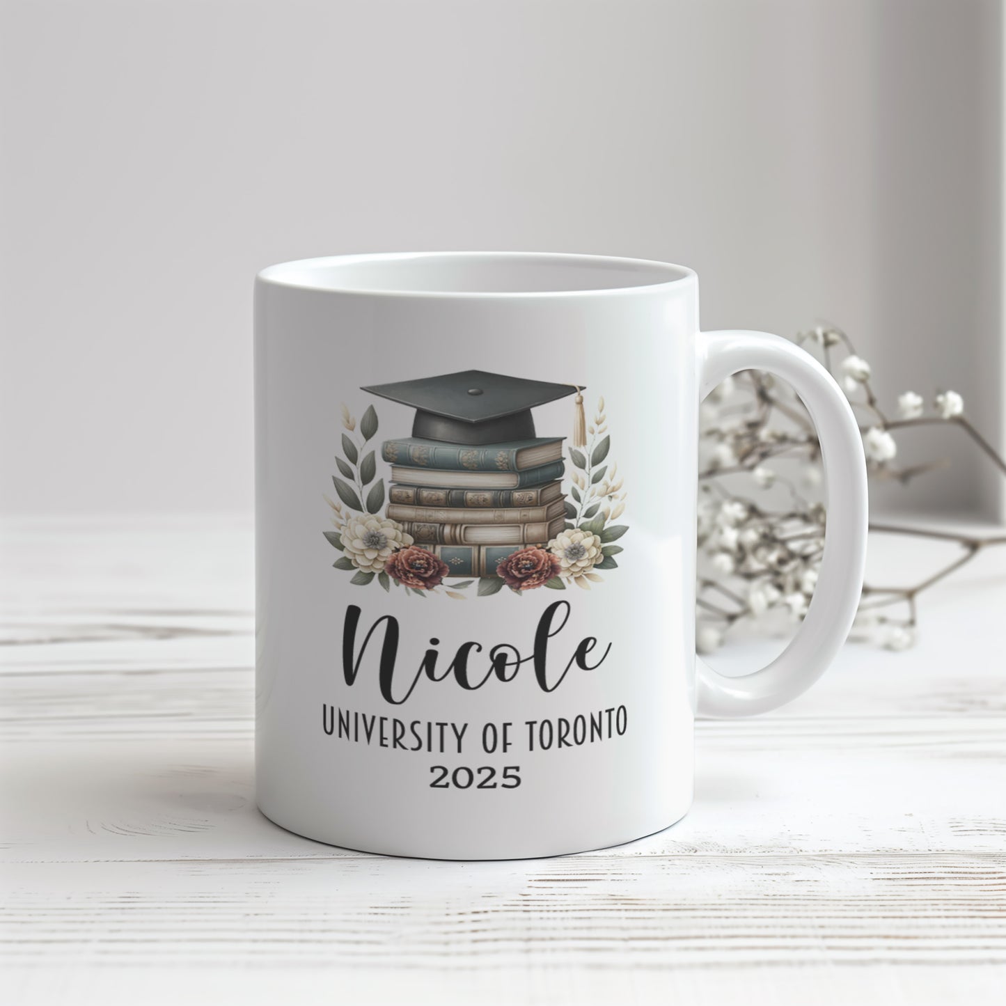 Graduation Book/Hat Mug