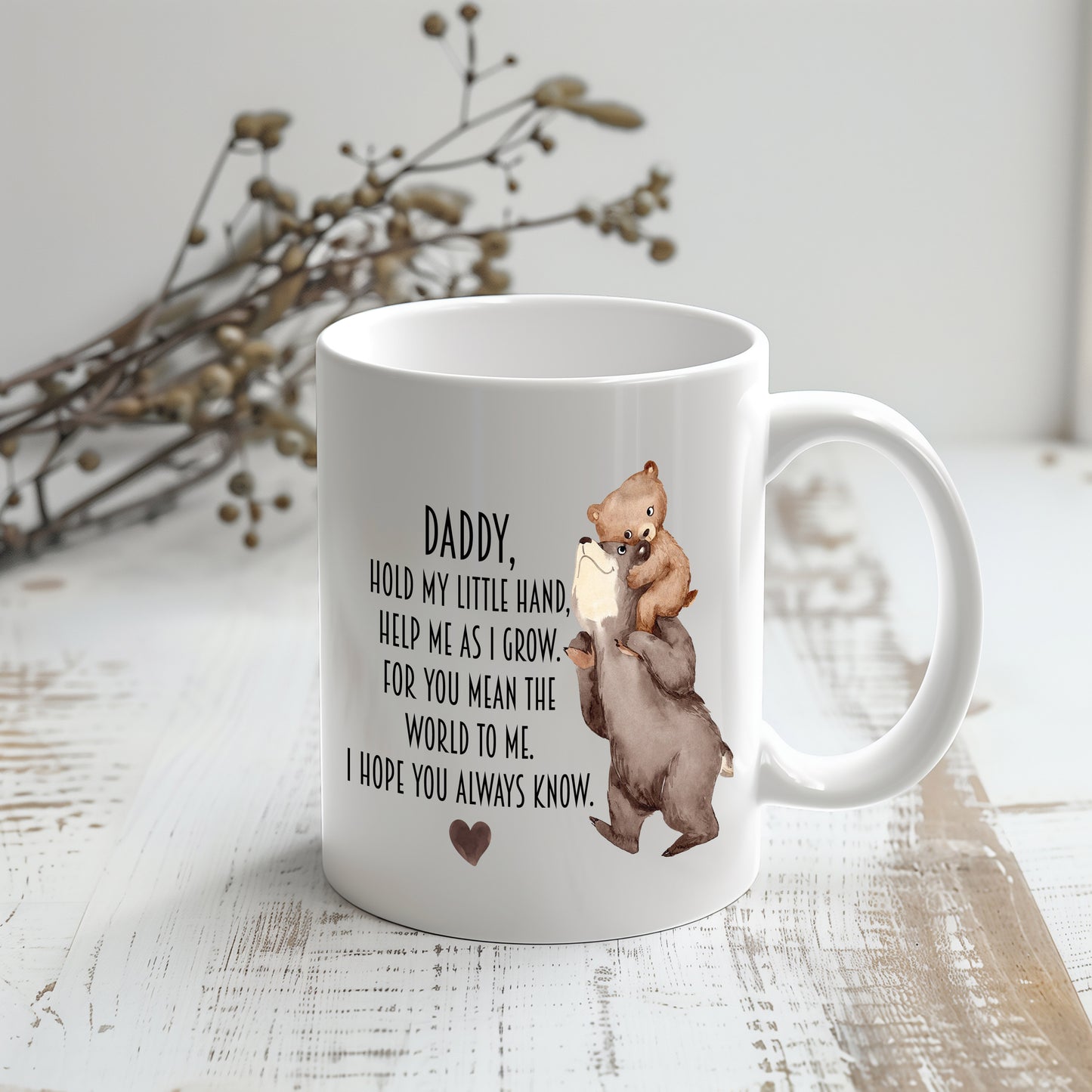 Daddy, Hold My Little Hand Mug