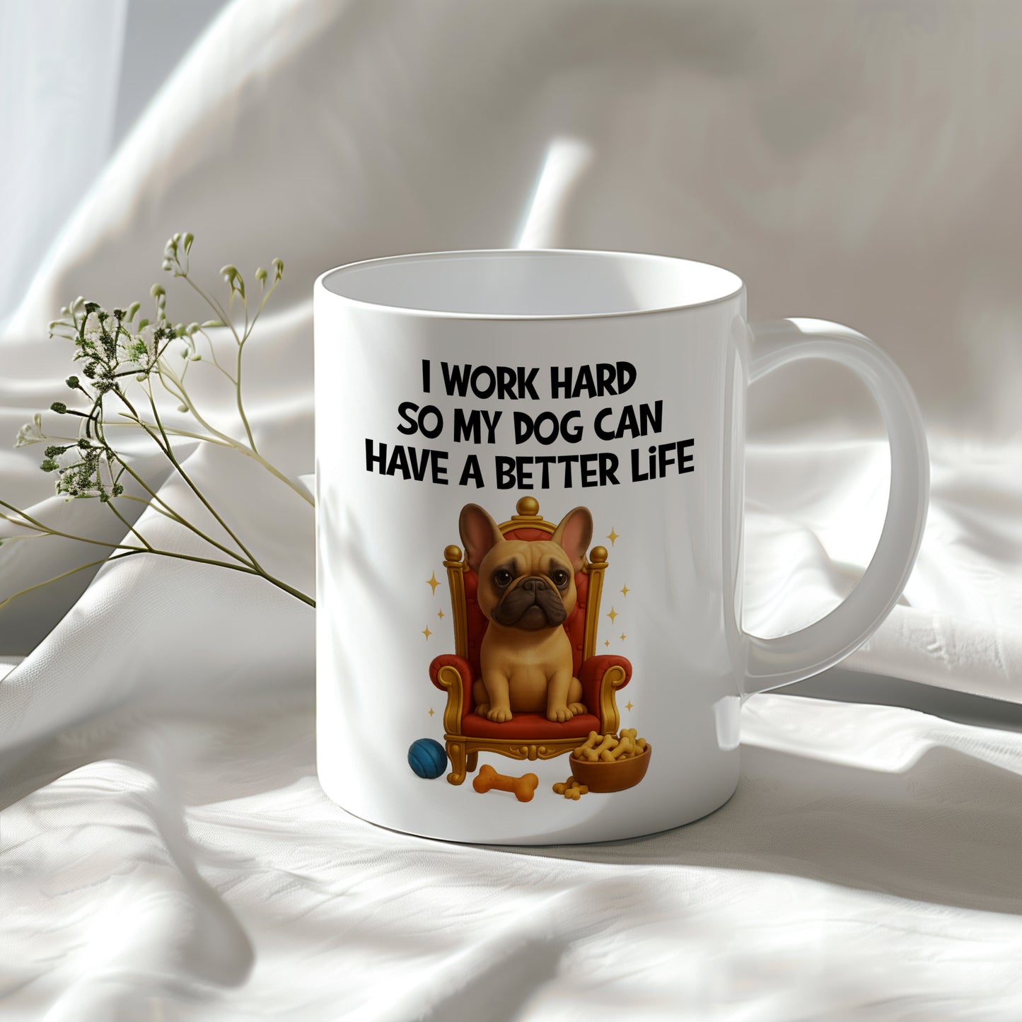 I Work Hard For My Dog Mug