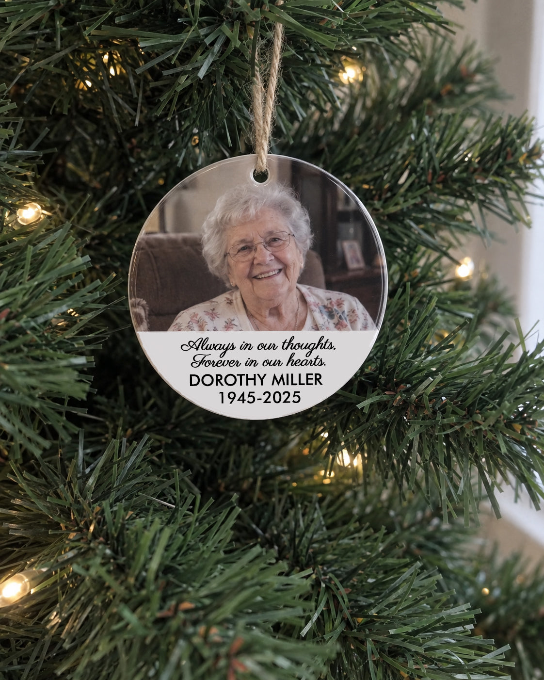 Photo Memorial Ornament