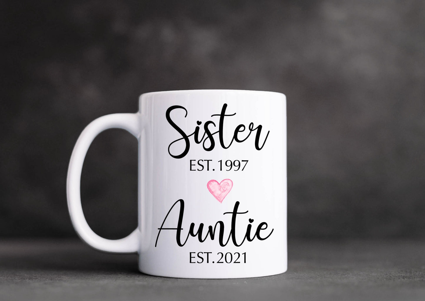 Sister --> Auntie Mug