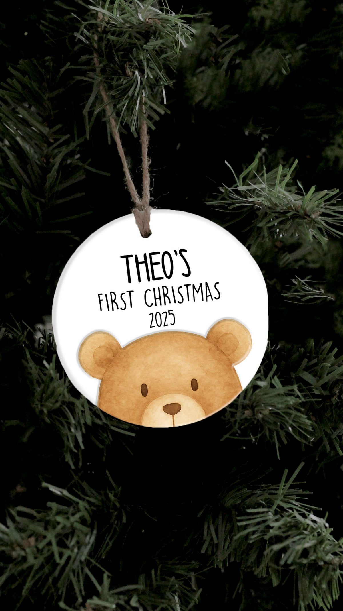 Teddy Bear First Christmas Ornament