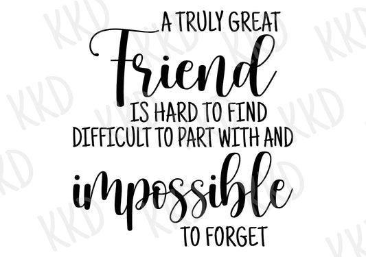 A Great Friend - Digital Files