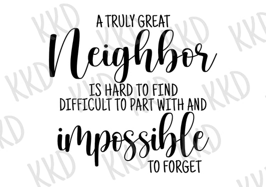 A Great Neighbour - Digital Files