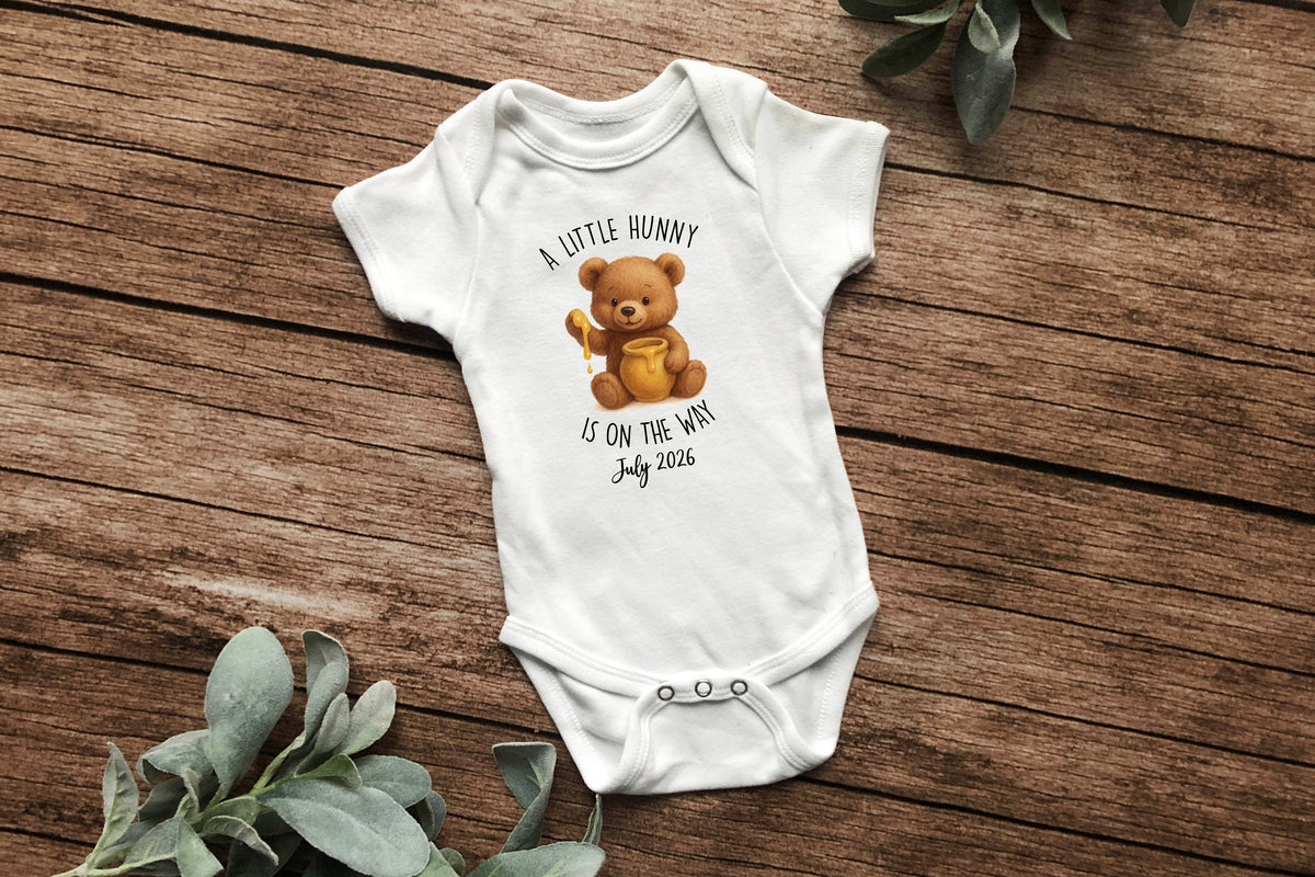 A Little Hunny Is on the Way Onesie