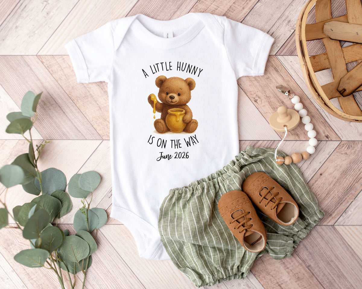 A Little Hunny Is on the Way Onesie