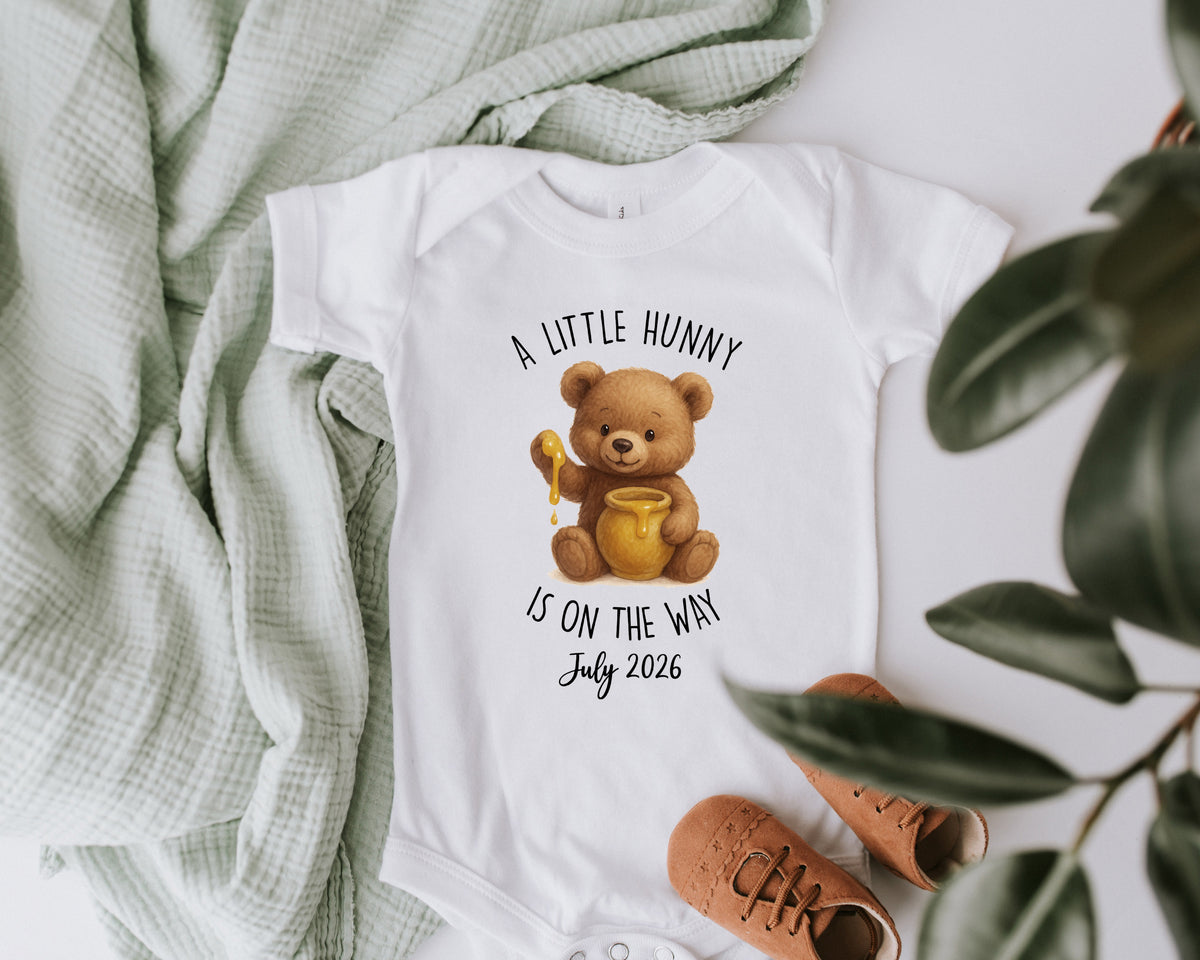 A Little Hunny Is on the Way Onesie