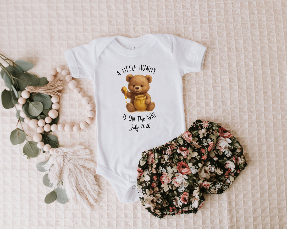 A Little Hunny Is on the Way Onesie