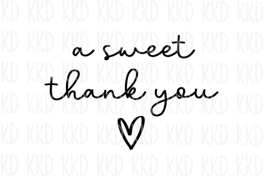 A Sweet Thank You - Digital Files