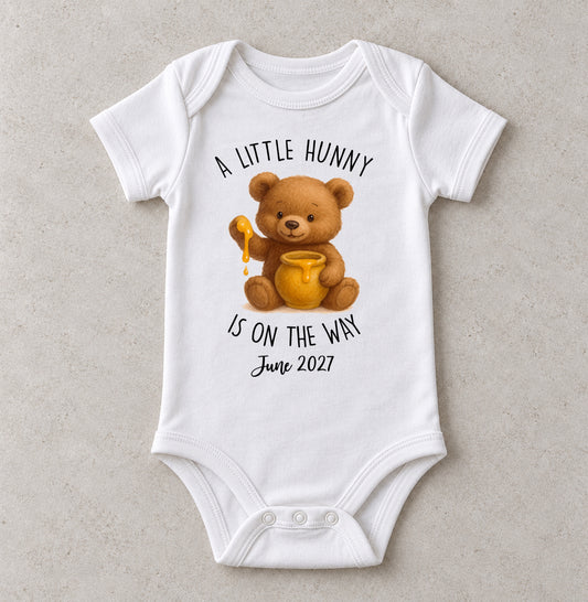 A Little Hunny Is on the Way Onesie