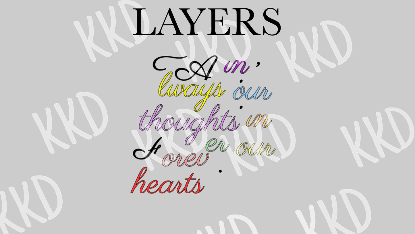 Always in Our Thoughts - Digital Files