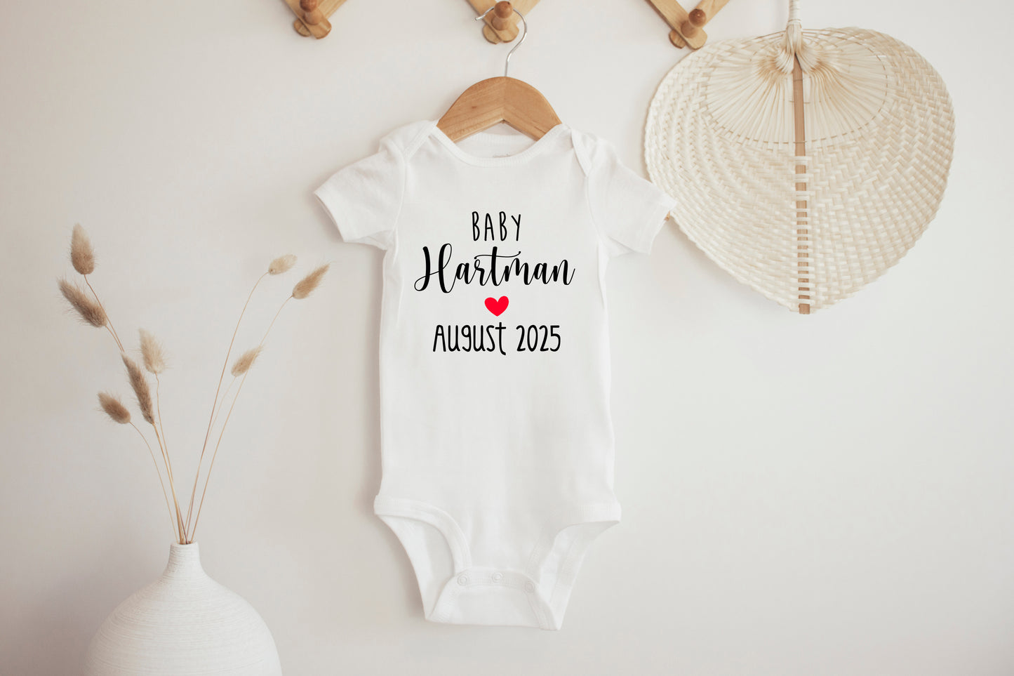 Baby Announcement Surname/Date Onesie