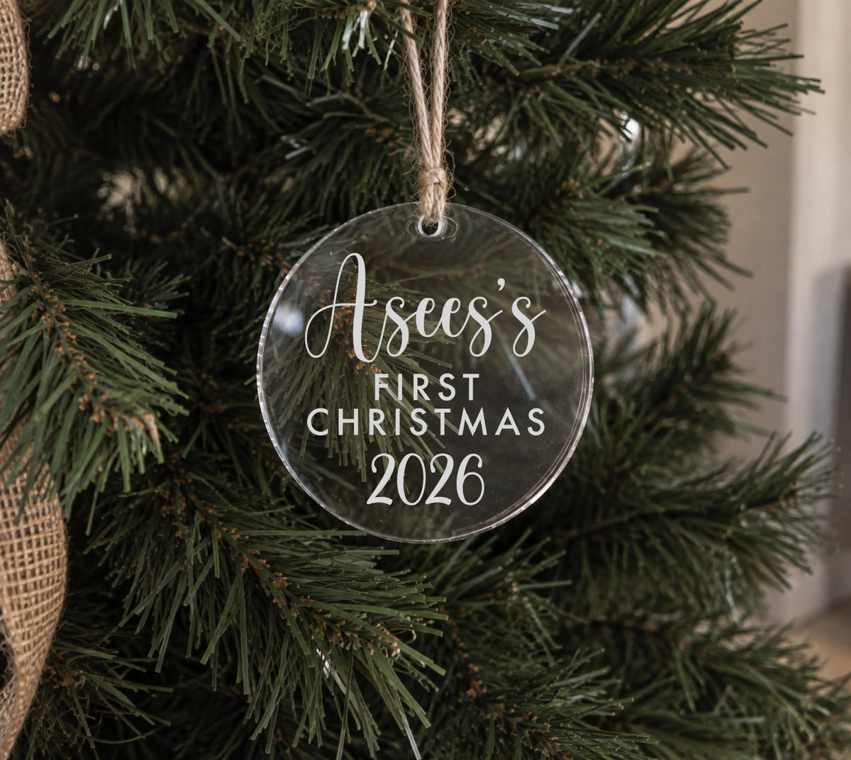 Baby's First Christmas Acrylic Ornament