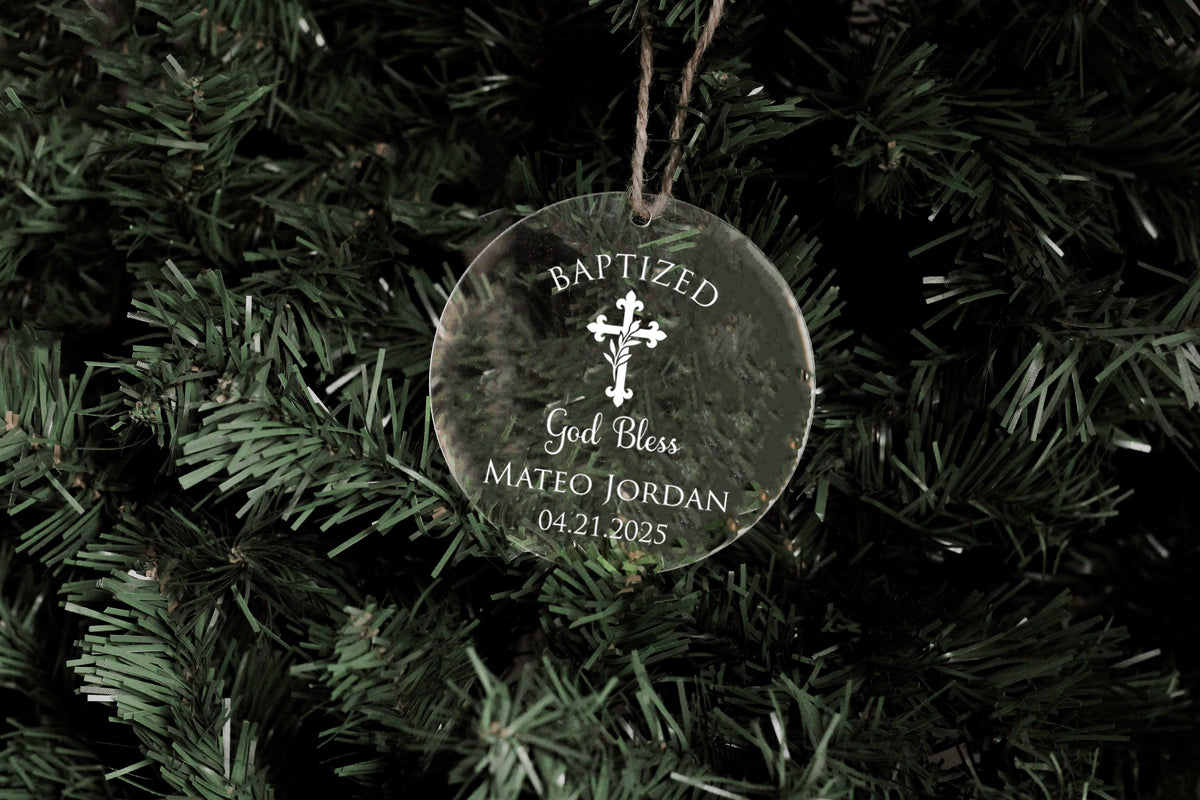 Baptism Acrylic Ornament