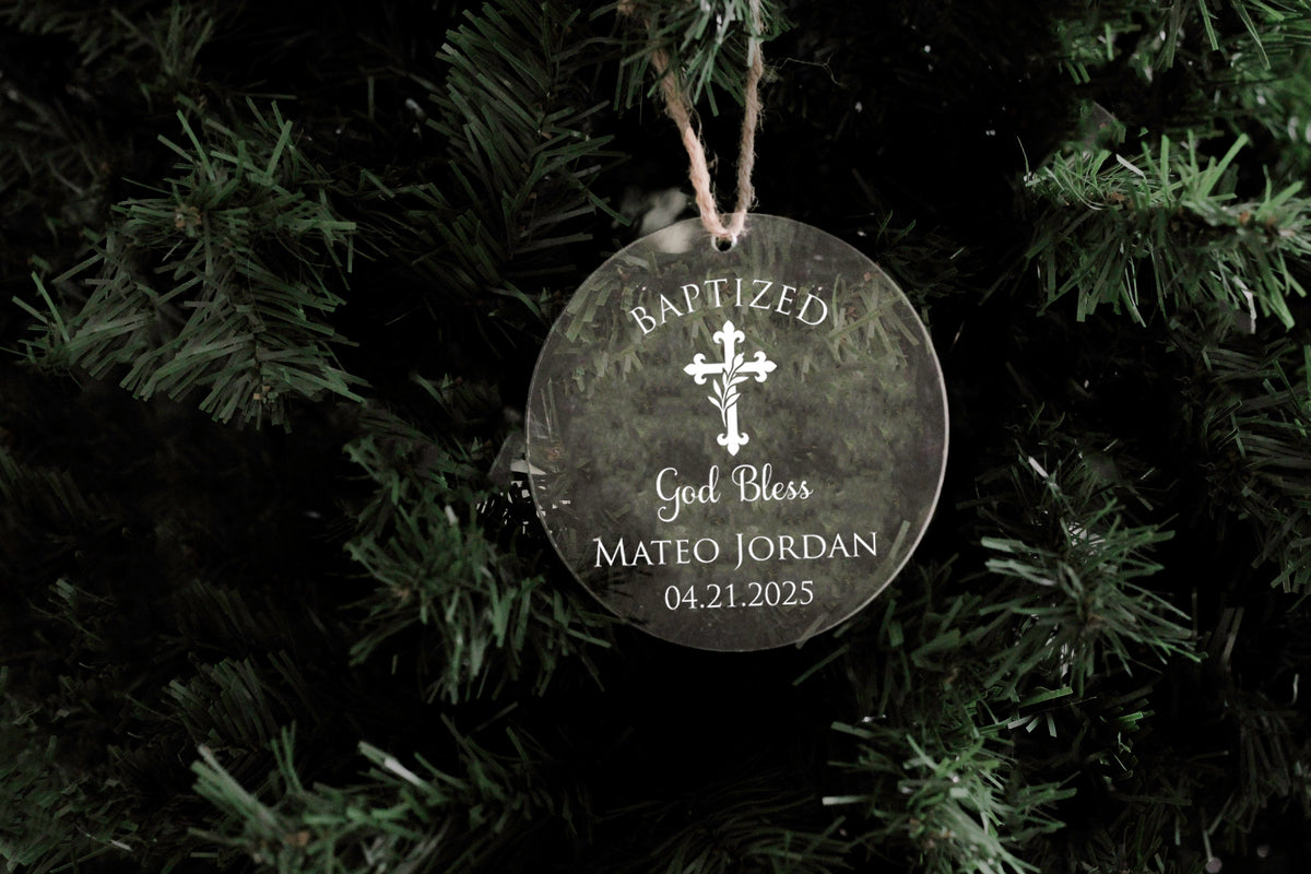 Baptism Acrylic Ornament