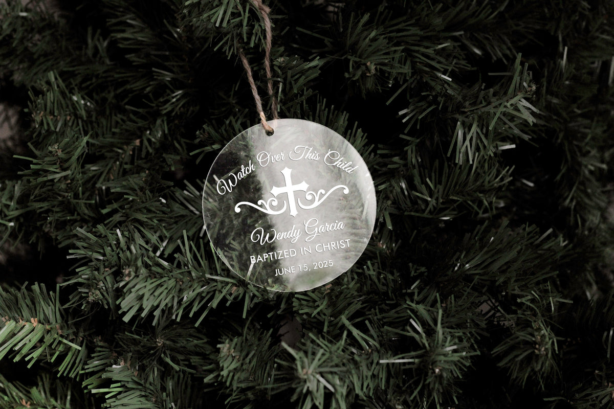 Baptized in Christ Acrylic Ornament