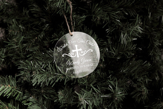 Baptized in Christ Acrylic Ornament