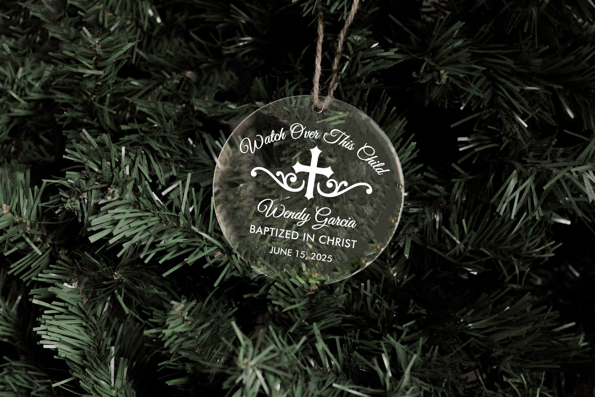 Baptized in Christ Acrylic Ornament