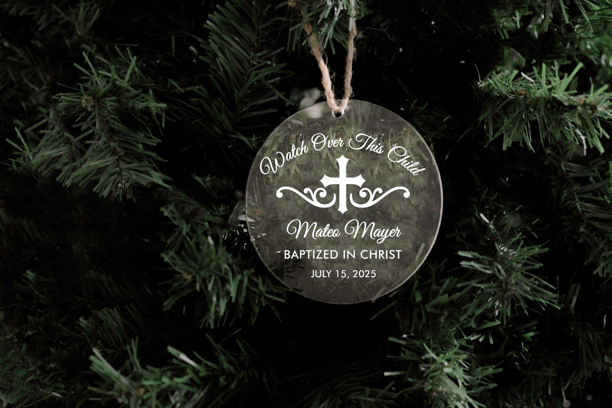Baptized in Christ Acrylic Ornament