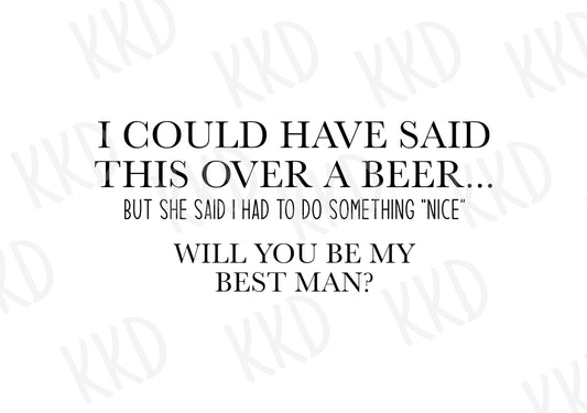 Will You Be My Best Man? - Digital Files