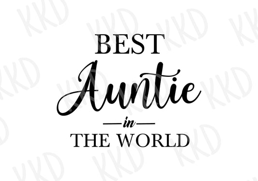 Best Auntie In The World - Digital Files