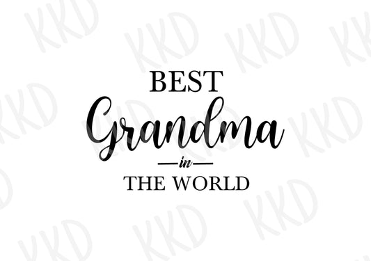 Best Grandma in the World - Digital Files
