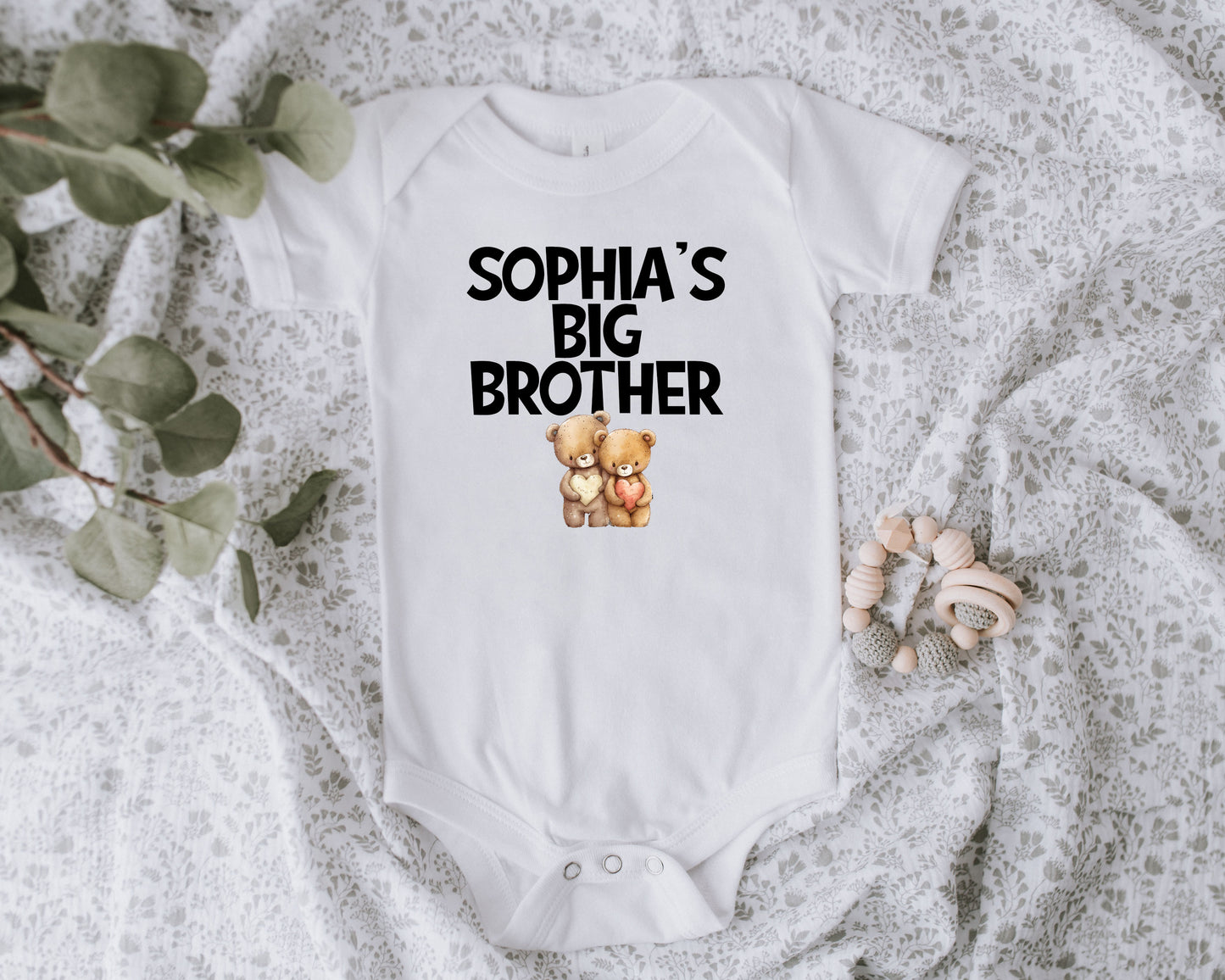 Personalized Big Sibling Shirt