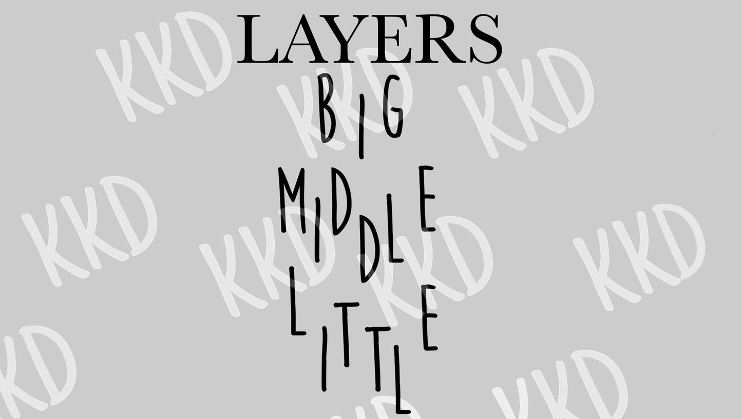 Little, Middle, Big - Digital Files