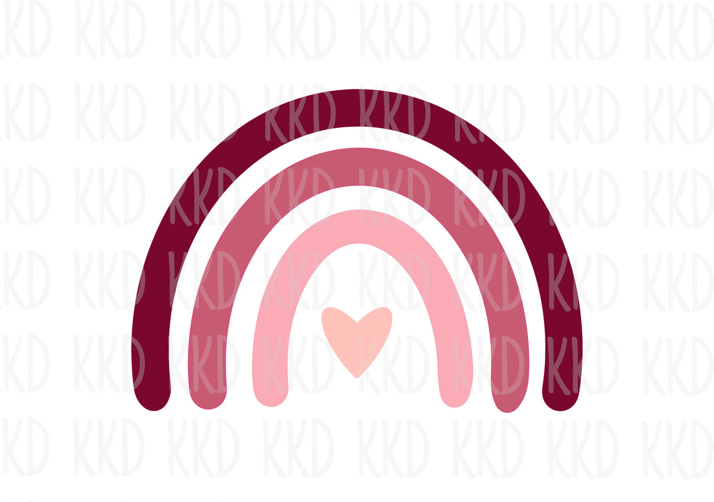Pink Rainbow Clipart - Digital Files
