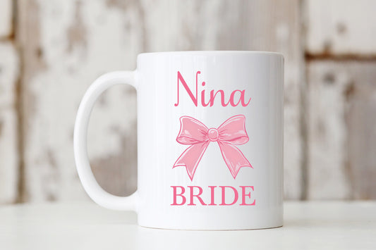 Coquette Bow Bride Mug
