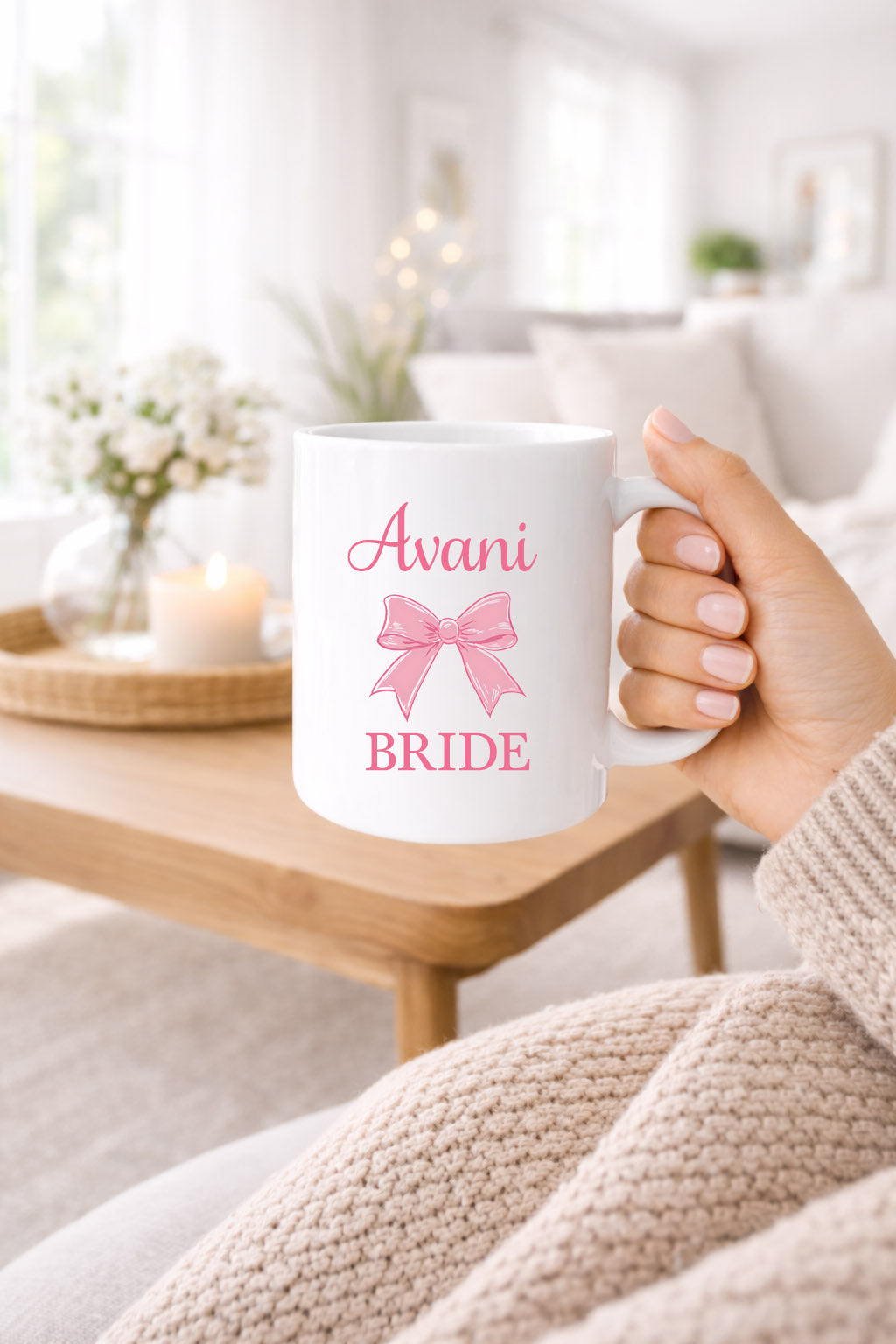 Coquette Bow Bride Mug