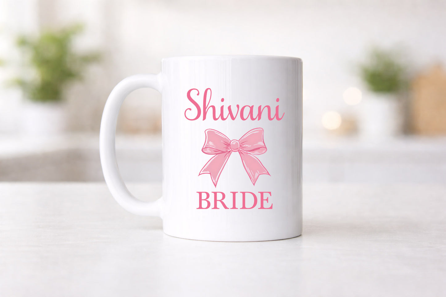 Coquette Bow Bride Mug