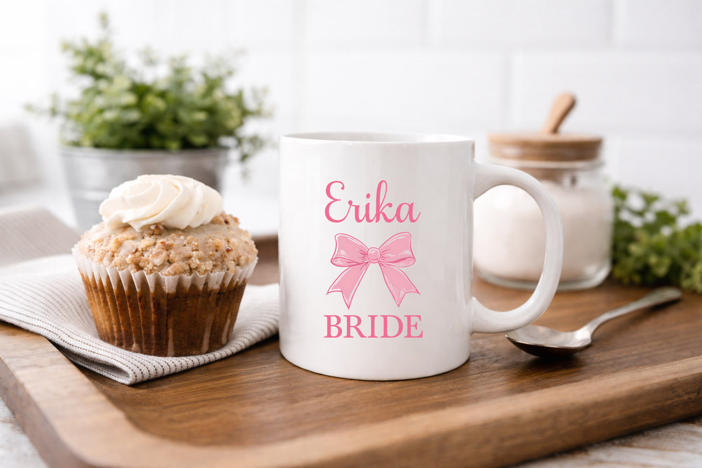 Coquette Bow Bride Mug