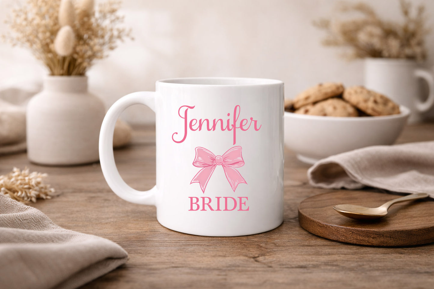 Coquette Bow Bride Mug