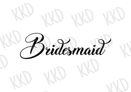 Bridesmaid - Digital Files