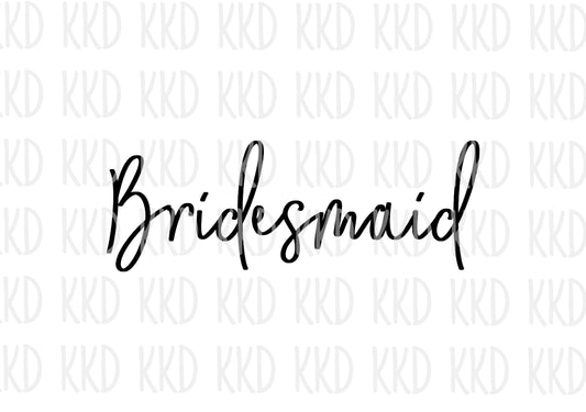 Bridesmaid (2) - Digital Files